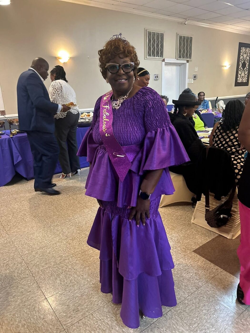 Overseer Mamie V. Gamble celebrating a ministry milestone